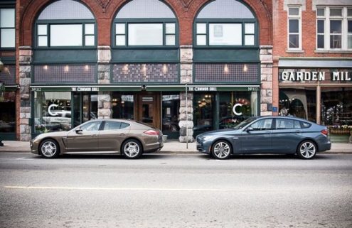 Automobile Mag: BMW 550i Gran Turismo vs. Porsche Panamera S