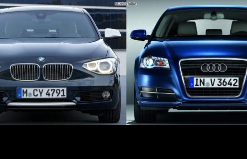 Photo Comparison: 2012 BMW 1 Series vs. Audi A3
