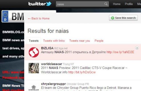 Twitter Live Feed: All Automotive News from 2011 Detroit Auto Show