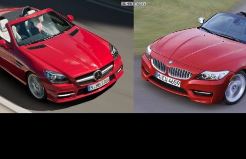 Photo Comparison: Mercedes SLK R172 vs. BMW Z4 E89