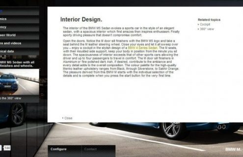 BMW M5 minisite makes a reference to a 4 Series Sedan