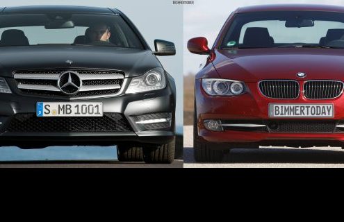 Photo Comparison: 2011 BMW 3 Series Coupe vs. 2012 Mercedes-Benz C-Class Coupe