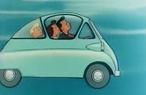 German TV commercial from 1950s: BMW Isetta