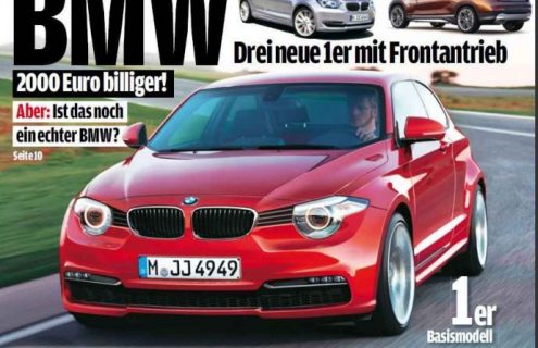 Rendering: BMW Compact – The Front-Wheel Drive Vehicle