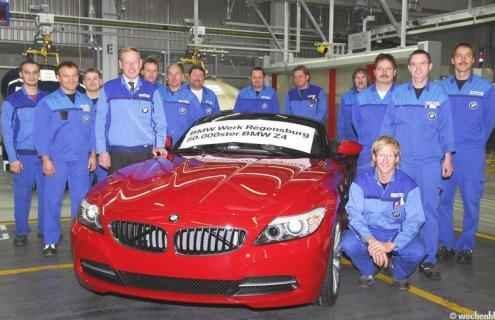 Anniversary: BMW’s Regensburg plant produces 50,000th BMW Z4 Roadster E89
