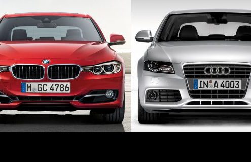 Photo Comparison: Audi A4 vs. 2012 BMW 3 Series