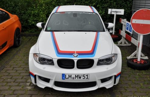 BMW 1M with 3.0 CSL-style paint scheme
