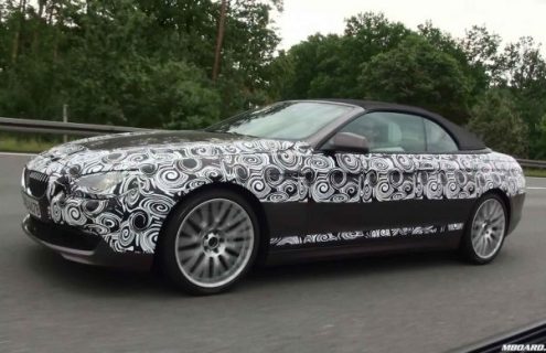 2012 BMW 6 Series Convertible spied at 160 mph