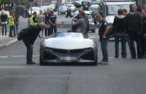 BMW Vision ConnectedDrive spotted during a commercial photoshoot