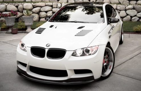  Jet Black E92 BMW M3 with full ARKYM carbon kits 