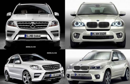 Photo Comparison: 2012 Mercedes-Benz ML vs. BMW X5