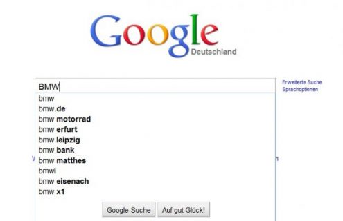 According to Google & Bing: BMW most popular car brand in Germany in 2010
