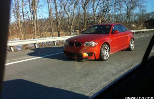 Exclusive: First BMW 1M spotted on US roads – Valencia Orange paint