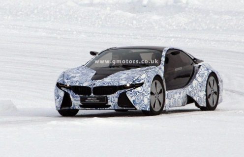 Spy Photos: BMW i8 spotted during winter testing