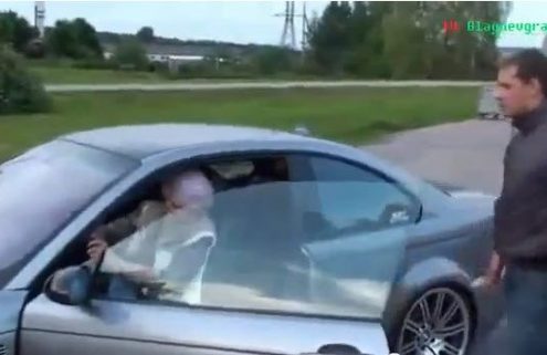 Viral Video: Old lady drifting in a BMW