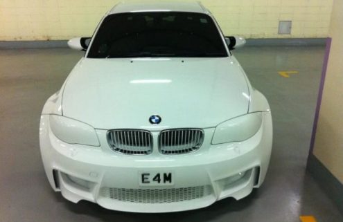 How to esthetically ruin a BMW 1 Series M Coupe