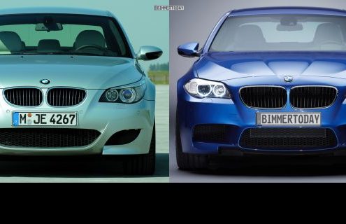 Photo Comparison 2012 BMW M5 vs E60 M5 38 Photo Comparison 2012 BMW M5 vs E60 M5 38