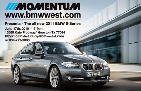 2011 BMW 5 series launch event at Momentum BMW