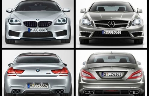 Photo Comparison: BMW M6 Gran Coupe vs. Mercedes-Benz CLS 63 AMG