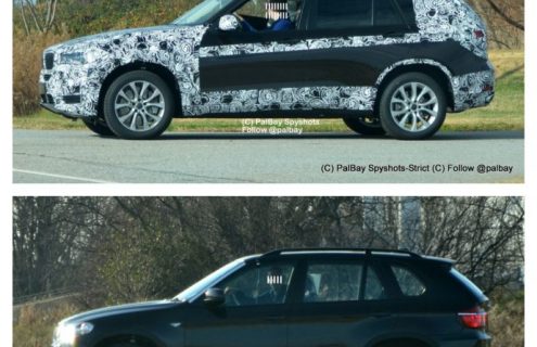First Real Photo Side By Side Comparison – BMW F15 X5 vs E70 X5