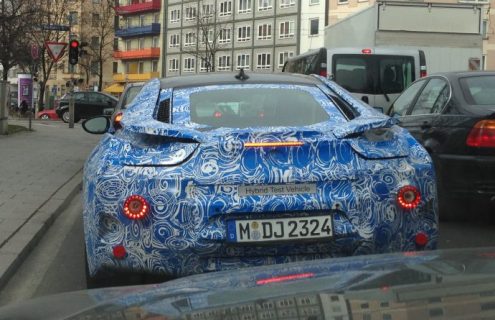 BMW i8 prototype spied in Munich during testing