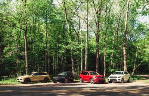 2012 BMW X5 M vs. 2012 Jeep Grand Cherokee SRT8, 2012 Mercedes-Benz ML63 AMG, 2012 Porsche Cayenne Turbo