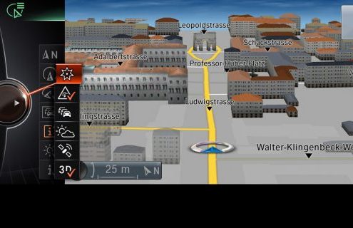 In Action: New iDrive with 3D Navigation System