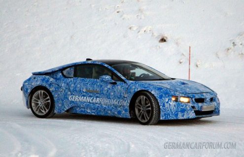 BMW i8 spied during winter testing