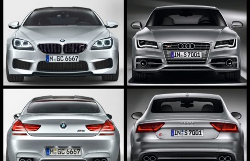 Photo Comparison: BMW M6 Gran Coupe vs Audi S7 Sportback