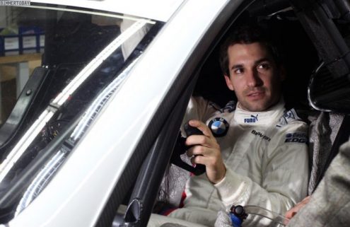 Ex-F1 pilot Timo Glock tests the BMW M3 DTM in Valencia
