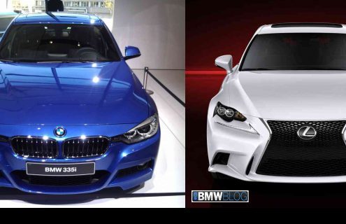 Photo Comparison: F30 BMW 3 Series M-Sport vs 2014 Lexus IS F-Sport