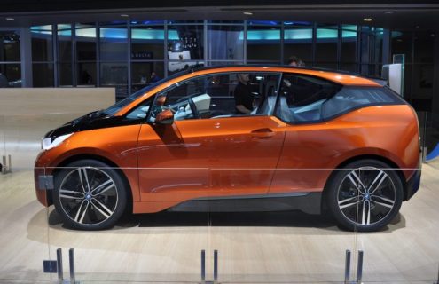 BMW i3's driving range extended by two-cylinder motorcycle engine 