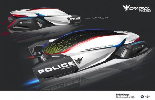 ePatrol: BMW Group DesignworksUSA shows futuristic vision of police vehicle of the year 2025