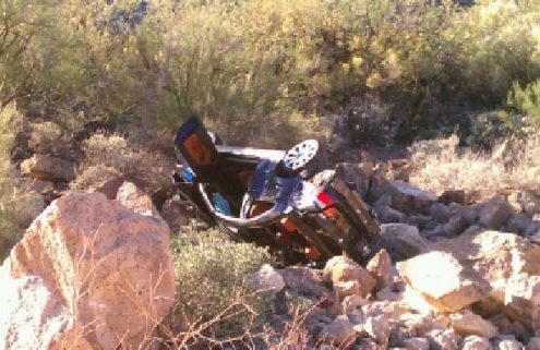 Video: BMW M3 going off a cliff, driver survives