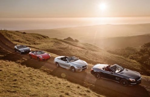 2013 BMW M6 Convertible vs. 2013 Jaguar XKR-S Convertible, 2013 Mercedes-Benz SL63 AMG, and 2013 Porsche 911 Carrera S Cabriolet – Comparison