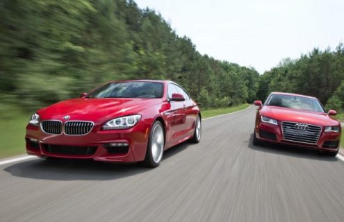 Car and Driver: 2012 Audi A7 3.0T Quattro vs. 2013 BMW 640i Gran Coupe
