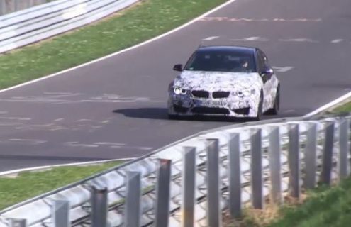 2014 BMW M3 testing at Nurburgring