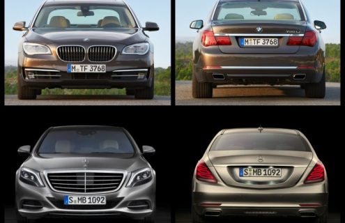 Photo Comparison: 2014 Mercedes Benz S Class vs BMW 7 Series Facelift Photo Photo Comparison: 2014 Mercedes Benz S Class vs BMW 7 Series Facelift