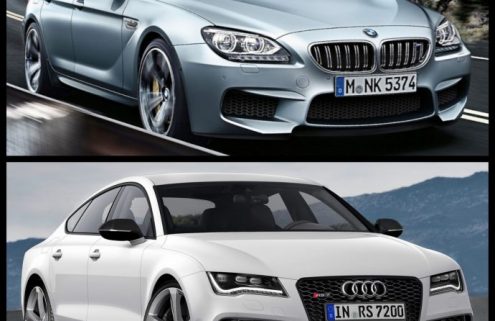 Photo Comparison: BMW M6 Gran Coupe vs Audi RS7