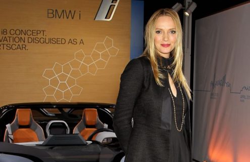 Video: BMW i8 Spyder and Uma Thurman in NYC