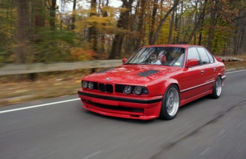 E34 BMW 535i running in 2011 One Lap of America