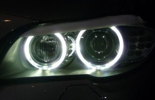 Exclusive live photos: 2011 BMW 5 Series Lighting, front and rear.