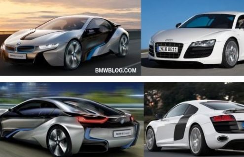 Photo Comparison: BMW i8 vs. Audi R8