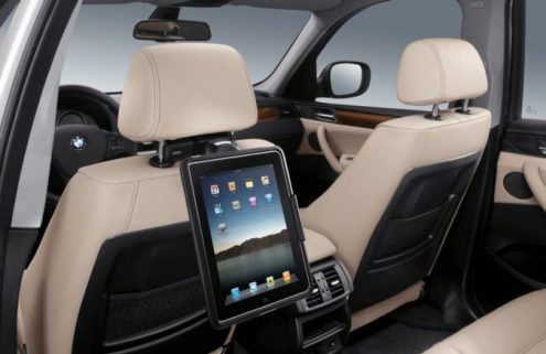 BMW Shows Off the First OEM Seat Cradles for iPad
