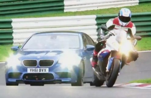 Video: New BMW M5 vs BMW S1000RR superbike