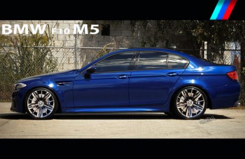 Rendering LeMans Blue F10 BMW M5 