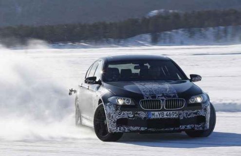 EVO: New Video of BMW M5 on ice
