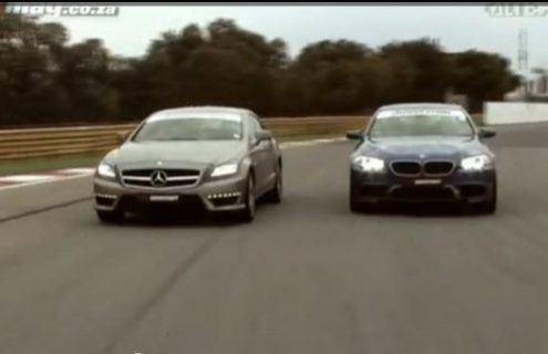 Video: New BMW M5 vs Mercedes-Benz CLS63 AMG