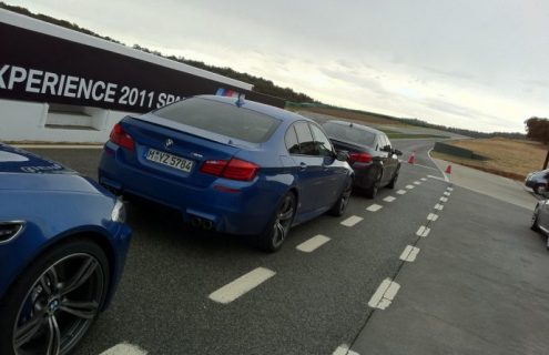 BMW fan drives the new M5 at M Power Experience in Spain