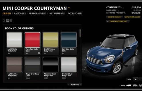 MINI Countryman configurator live on MINIUSA.com